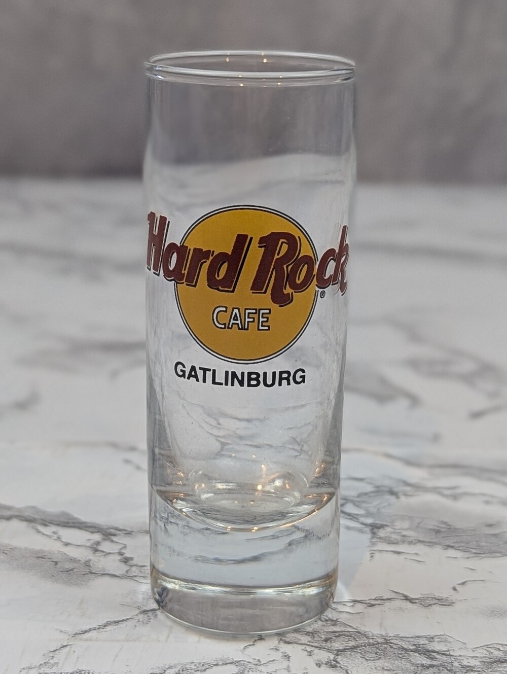 Hard Rock Cafe Gatlinburg Tall Shooter Shot Glass - 4" Souvenir